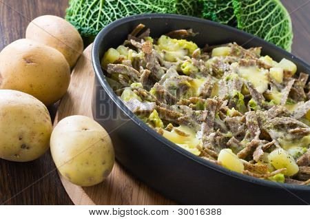 Pizzoccheri italské domácí těstoviny.