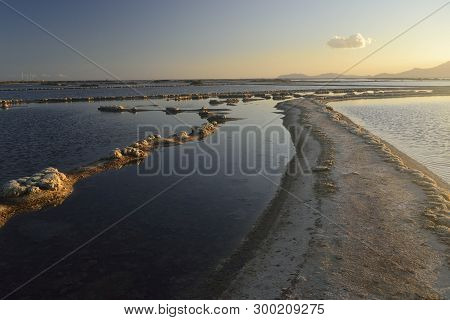 View Of The Santa Gilla Pond, Cagliari