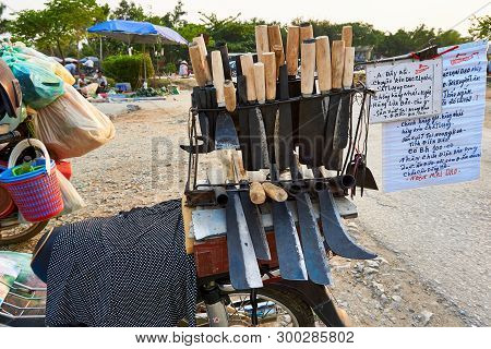 Dien Bien Phu, Vietnam - April 25 2019 : Market In Dien Bien Phu North Vietnam.