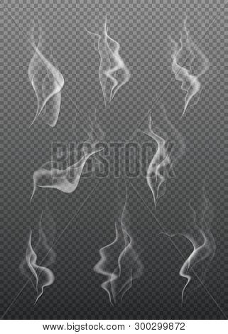 Collection Of Smoke Waves In Different Shapes