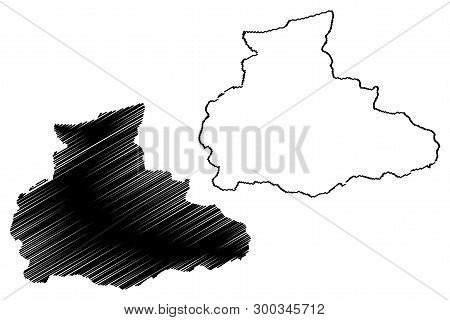 Badghis Province (islamic Republic Of Afghanistan, Provinces Of Afghanistan) Map Vector Illustration