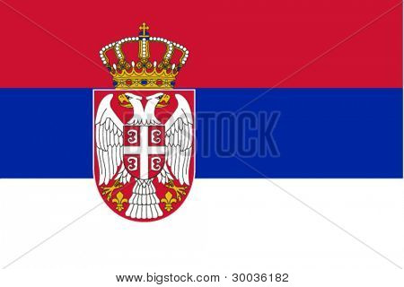 Flag of Serbia. Vector
