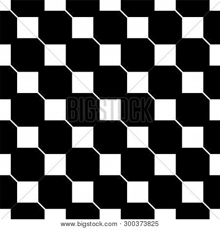 Seamless Pattern With Squares. Geometrical Simple Image.