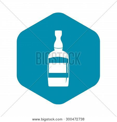 Brandy Bottle Icon. Simple Illustration Of Brandy Bottle Vector Icon For Web