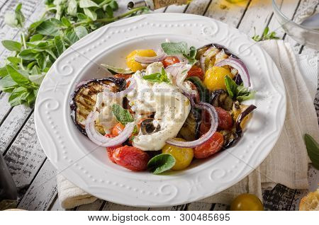 Grilled Eggplant With Tomatoes