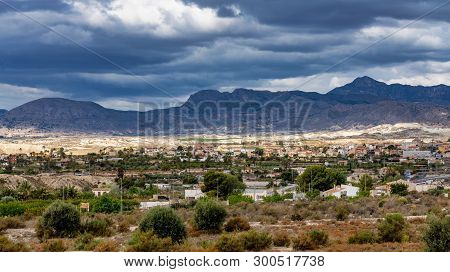 Landscape View Of Abanilla Near Murcia In Spain, Europe