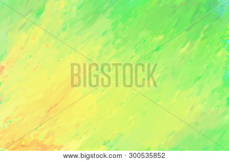 Artistic Summer Background. Painted Brush Strokes Greeney