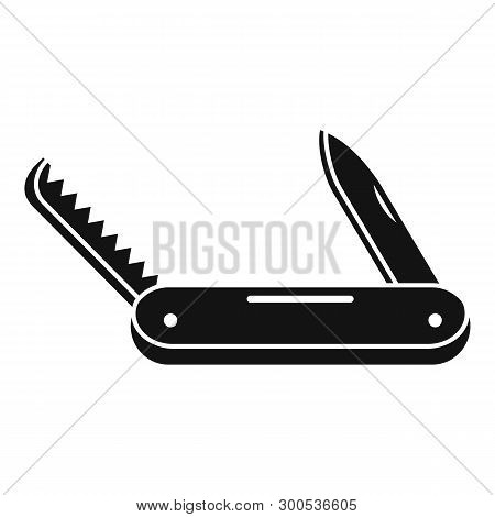 Multifunction Knife Icon. Simple Illustration Of Multifunction Knife Icon For Web Design Isolated On