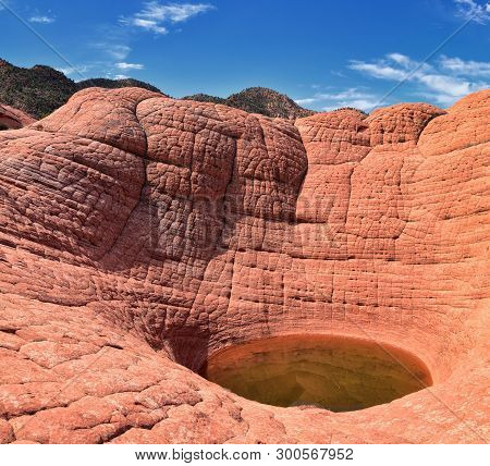 Views From The Lower Sand Cove Trail To The Vortex Formation, By Snow Canyon State Park In The Red C