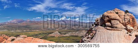 Views From The Lower Sand Cove Trail To The Vortex Formation, By Snow Canyon State Park In The Red C