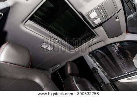 Novosibirsk, Russia - May 10, 2019:  Lifan X60,close-up Of The Hatch. Photography Of A Modern Car On