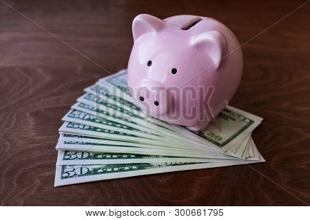 Piggy Bank As Concept Of Money Saving And Budgeting