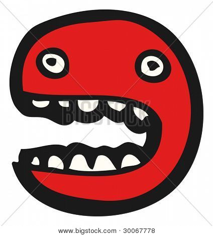 emoticon gezicht cartoon (raster versie)