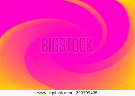 Blurred Pink And Yellow Colors Twist Wave Colorful Effect For Background, Illustration Gradient In W