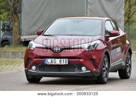 Vilnius, Lithuania - May 10: Toyota Chr Subcompact Crossover Suv Hybrid Car On May 10, 2019 In Vilni