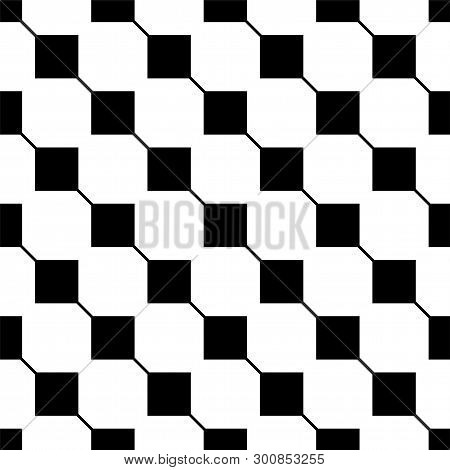 Seamless Pattern With Squares. Geometrical Simple Image