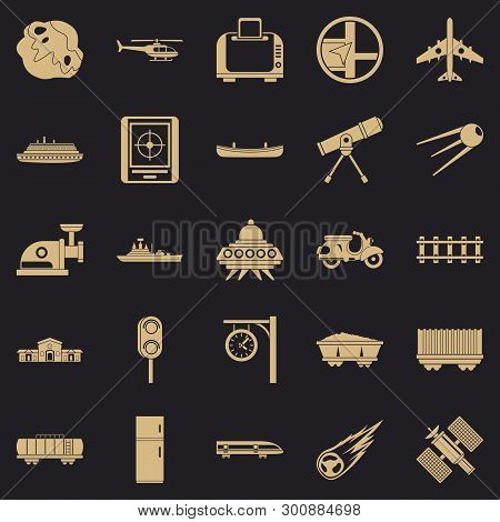 Advanced Technology Icons Set. Simple Set Of 25 Advanced Technology Vector Icons For Web For Any Des