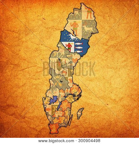 Vasterbotten On Map Of Swedish Counties
