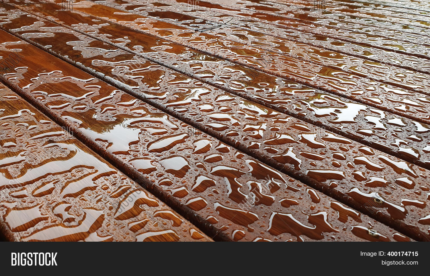 Timber Deck After Rain Image & Photo (Free Trial) Bigstock