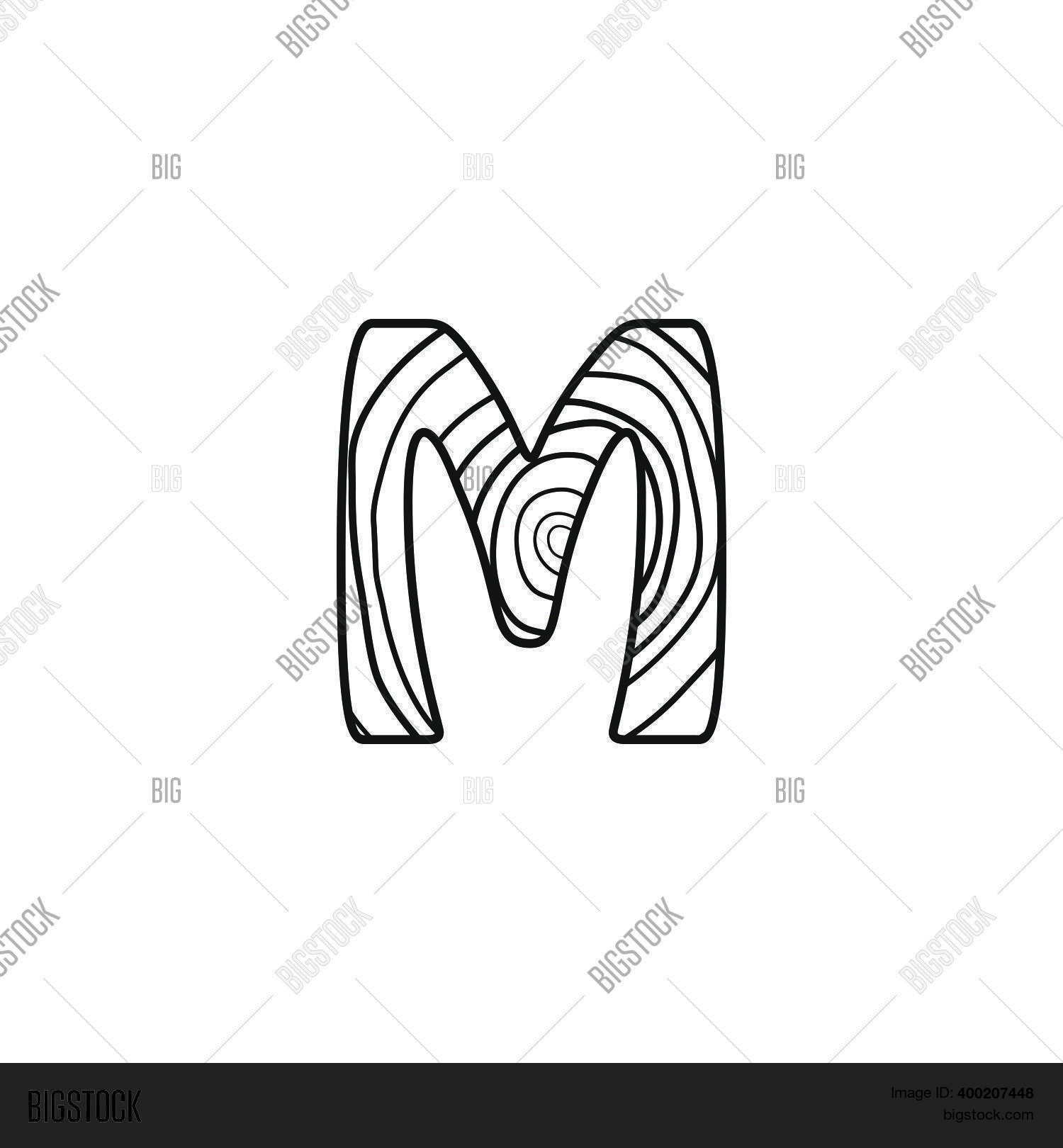 M Letter Wood Texture Vector & Photo (Free Trial) | Bigstock