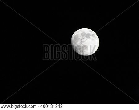A Portrait Of The Moon At Night