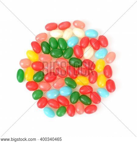 Bright Multicolored Candy Isolated On White Backgroundbright Multicolored Candy Isolated On White Ba