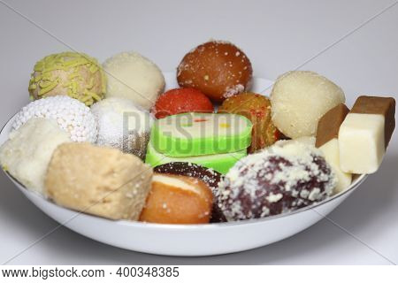 Tasty Multiple Sweet Stock On Plate