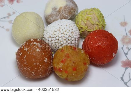 Tasty Multiple Sweet Stock On Plate