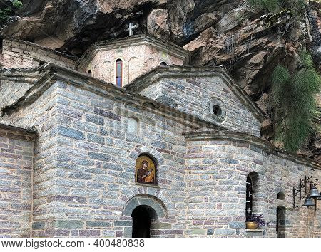 Proussos Monastery Near Karpenisi Town In Evrytania, Greece