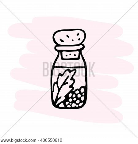 Vector Stock Illustration Of An Oil Tincture Bottle.