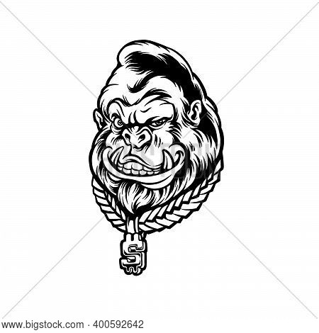 Monkey Kingkong Silhouette Clipart  For Your Work Logo Merchandise T-shirt, Stickers And Label, Post