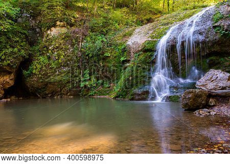 Rufabgo Waterfall With Name Noise, Northern Caucasus Russia
