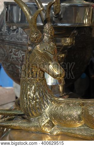 Egypt, Hurghada, 14,01,2009 Various Arabic Antique Objects Displayed In An Old Shop In The Bazaar. T