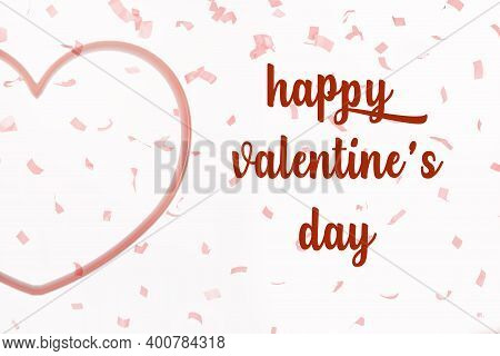 Written Valentine\'s Day. Celebration Concept. Love Concept. Space To Write