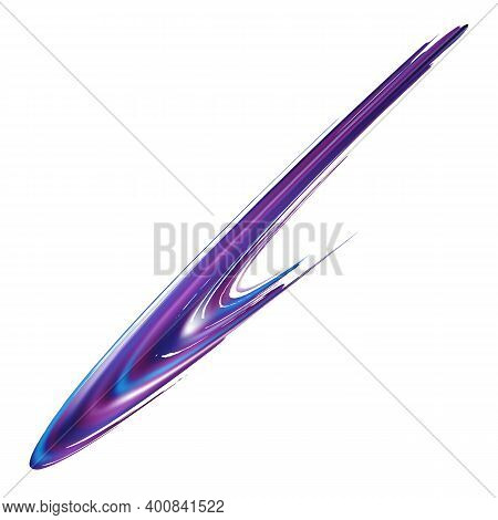 Abstract Fluid Splash. Sale Banner Brushstroke. Gradient Paintbrush. Vector Brush Stroke. Proton Pur