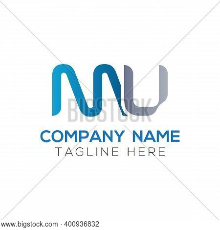 Initial Mu Letter Logo Design Vector Template. Abstract Letter Mu Logo Design