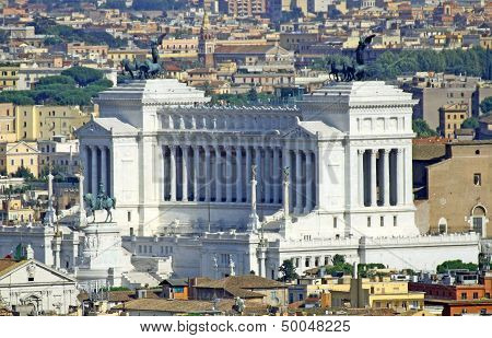 Huge Vittoriano Monument Dedicated To Vittorio Emanual Ii King