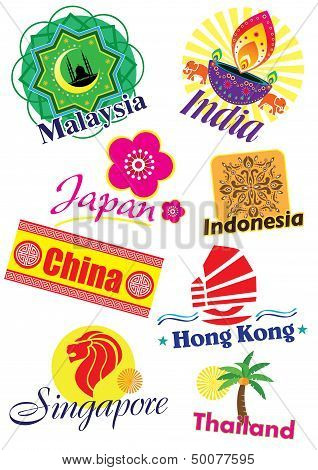 Country sticker