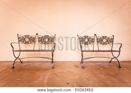 Metal benches