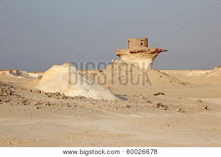 Fort In The Desert Of Qatar