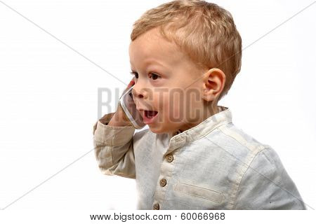 Baby With A Mobile Phone
