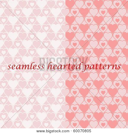 Seamless Hearted Patterns