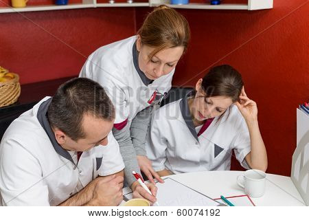 Nurse Instructs Other Employees