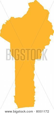 Benin kort
