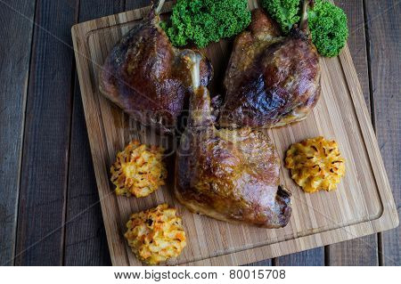Roasted Crispy Duck Leg