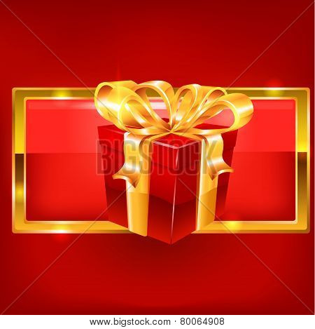 Red and gold gift