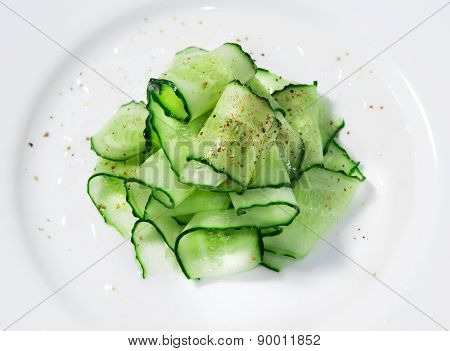 Cucumber salad with herbs