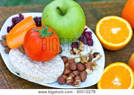 Meal for those who care about healthy eating