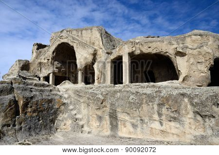 Cave Cluster Ruins In Uplistsikhe's Ancient Town,eastern Georgia,caucasus,central Asia