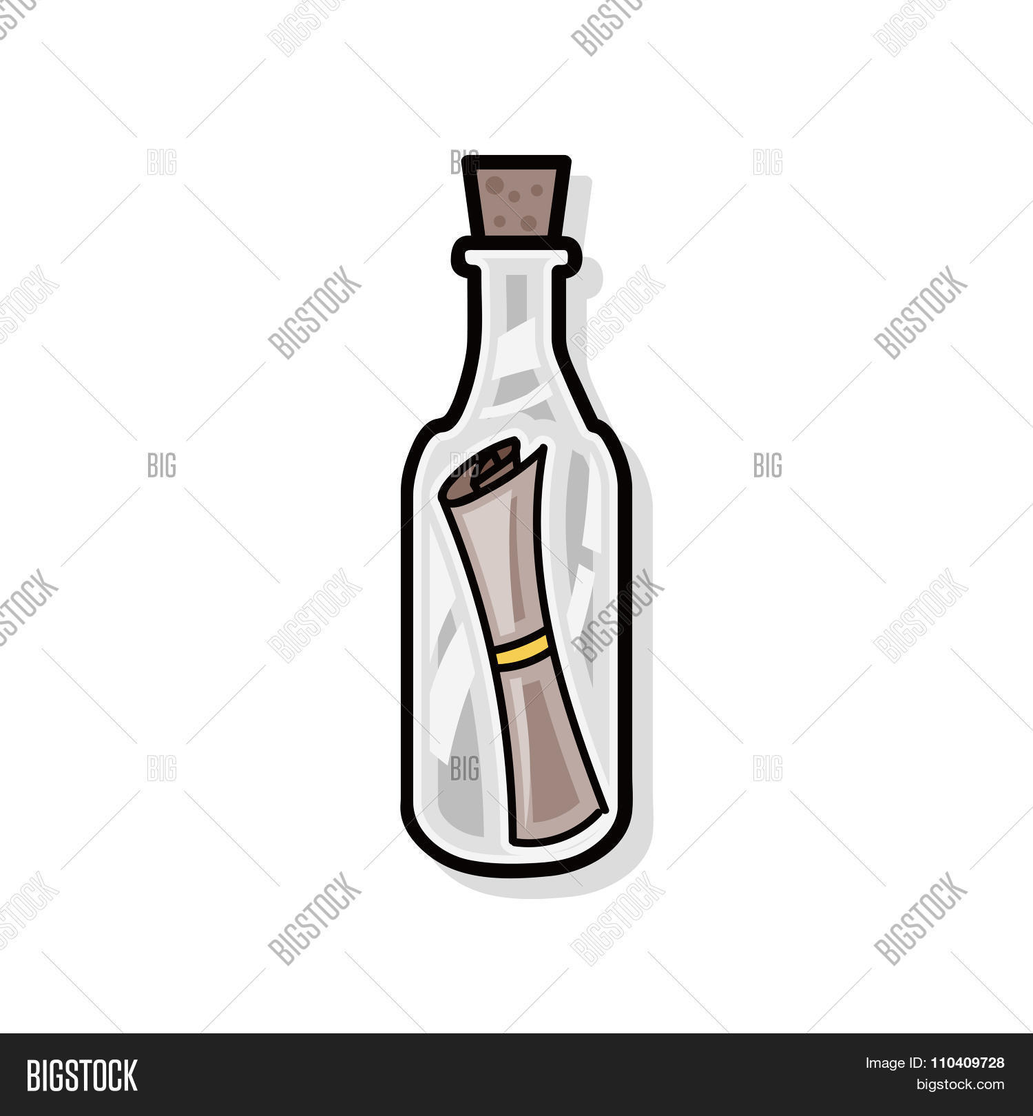 31+ Cute Message In A Bottle Drawing Pictures